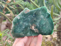 Polished On One Side Emerald Mtorolite Plates x 4 From Mutorashanga, Zimbabwe