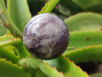 Polished Lepidolite with Pink Rubellite Spheres x 6 From Ambatondrazaka, Madagascar