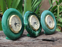 Hand Made Stone Alarm Clocks x 3 From China