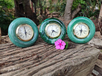 Hand Made Stone Alarm Clocks x 3 From China