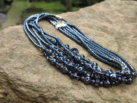 Polished Hematite Mixed Bead Choker - Sold Per Item - From Southern Africa