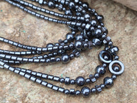 Polished Hematite Mixed Bead Chocker - Sold Per Item - From Southern Africa