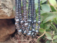 Polished Hematite Mixed Bead Choker - Sold Per Item - From Southern Africa