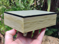 Hand Made Stone Jewellery Box x 1 From Southern Africa