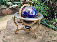 Polished Mixed Gemstone World Globe x 1 From China