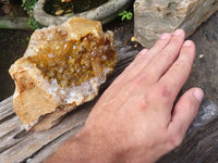 Natural Limonite Quartz Geodes x 2 From Solwezi, Zambia