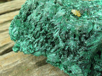 Natural Silky Malachite Specimens x 2 From Kasompe, Congo