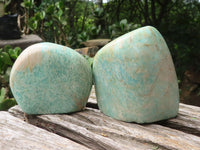 Polished Amazonite Standing Free Forms x 10 From Madagascar