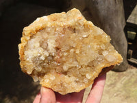 Natural Limonite Quartz Clusters x 4 From Solwezi, Zambia