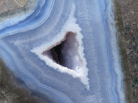 Polished Blue Lace Agate Standing Free Form x 1 From Malawi