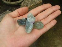 Natural Watermelon Fluorite Cobbed Specimens x 2.6 Kg Lot From Uis, Namibia