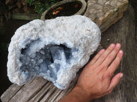 Natural Celestite Geode Specimen x 1 From Sakoany, Madagascar