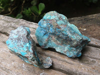 Natural Shattuckite with Chrysocolla & Malachite x 9 from Kaokoveld, Namibia