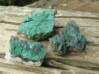 Natural Botryoidal Malachite Specimens x 12 From Congo