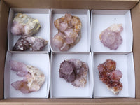 Natural Amethyst Spirit Quartz Clusters x 7 From Boekenhouthoek, South Africa