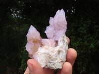 Natural Amethyst Spirit Quartz Clusters x 7 From Boekenhouthoek, South Africa