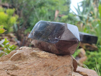 Polished Smokey Quartz Crystals x 2 From Madagascar