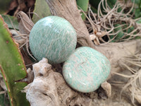 Polished Amazonite Standing Free Forms x 12 From Madagascar