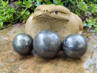 Polished Pharaoh Stone Spheres x 3 From Zimbabwe