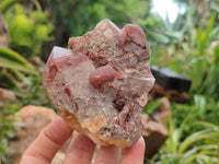 Natural Red Hematoid Quartz Clusters x 6 From Karoi, Zimbabwe