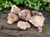 Natural Red Hematoid Quartz Clusters x 6 From Karoi, Zimbabwe