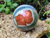 Polished Polychrome Jasper Spheres x 2 From Mahajanga, Madagascar