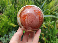 Polished Polychrome Jasper Spheres x 2 From Mahajanga, Madagascar