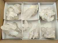 Natural Quartz Clusters x 8 From Mpika, Zambia