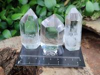 Polished Clear Quartz Crystals x 12 From Madagascar