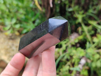 Polished Black Basalt Points x 12 From Antsirabe, Madagascar