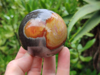 Polished Polychrome Jasper Spheres x 4 From Mahajanga, Madagascar