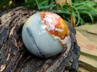 Polished Polychrome Jasper Spheres x 4 From Mahajanga, Madagascar