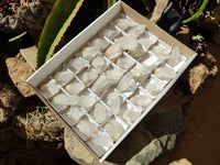 Natural Quartz Crystals x 35 From Zambia