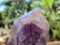 Polished Chevron Amethyst Points x 2 From Madagascar