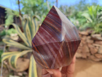 Polished Tiger Iron Jasper Points x 3 From South Africa