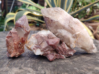 Natural Red Hematoid Quartz Clusters x 6 From Karoi, Zimbabwe