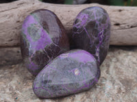 Polished Stichtite Palm Stones x 9 From Barberton, South Africa