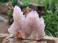 Natural Amethyst Spirit Quartz Clusters x 12 From Boekenhouthoek, South Africa