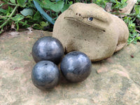 Polished Pharaoh Stone Spheres x 3 From Zimbabwe