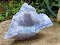 Natural Etched Blue Chalcedony Specimens x 2 From Nsanje, Malawi