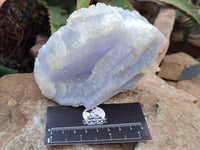 Natural Etched Blue Chalcedony Specimens x 2 From Nsanje, Malawi