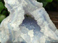 Natural Etched Blue Chalcedony Specimens x 2 From Nsanje, Malawi