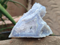 Natural Etched Blue Chalcedony Specimens x 2 From Nsanje, Malawi