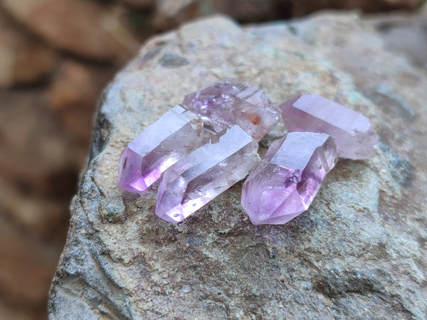 Natural Zululand Amethyst Crystals x 70 From South Africa