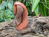 Polished Polychrome Jasper Standing Free Forms x 3 From Mahajanga, Madagascar