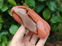 Polished Polychrome Jasper Standing Free Forms x 3 From Mahajanga, Madagascar