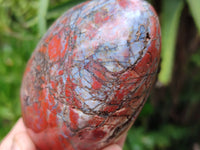 Polished Red Jasper Standing Free Forms x 4 From Madagascar