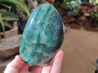 Polished Fuchsite Standing Free Forms x 2 From Madagascar