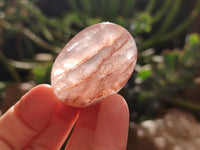 Polished Hematoid Quartz Palm Stones x 20 From Madagascar