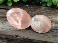 Polished Hematoid Quartz Palm Stones x 20 From Madagascar